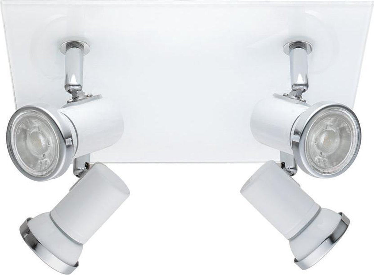Eglo batholino tamara 1 - spot - 4 lumières - blanc, chrome