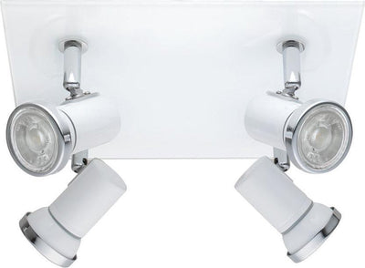 Eglo batholino tamara 1 - spot - 4 lumières - blanc, chrome