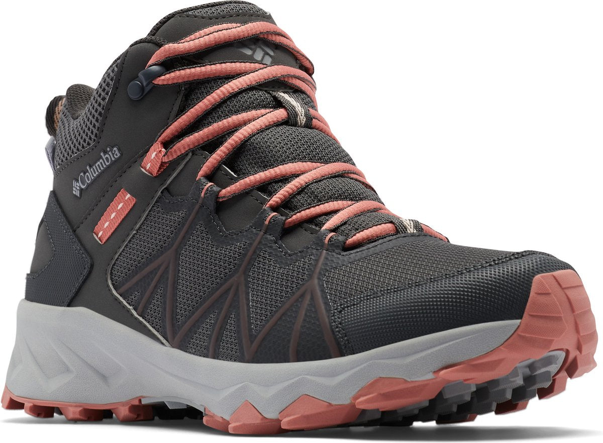 Chaussures de randonnée Columbia Peakfreak™ ii mid outdry™ pour femme - gris foncé, corail foncé - taille 38