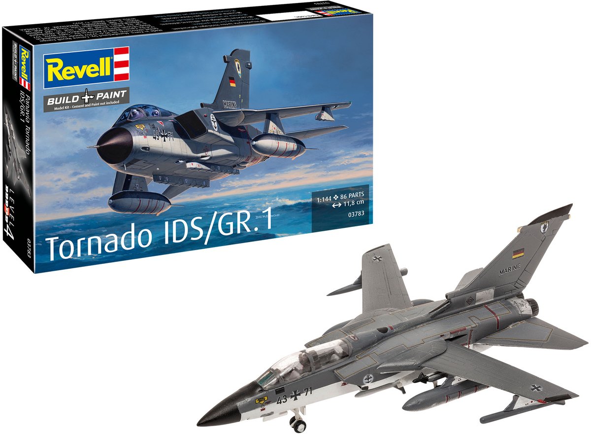 Maquette Revell - Panavia Tornado ids taille 1 1:144 - 86 pcs.