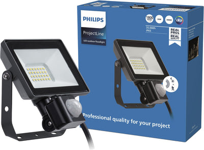Philips Spot LED Philips Projectline - 20 W - lumière blanc chaud - capteur