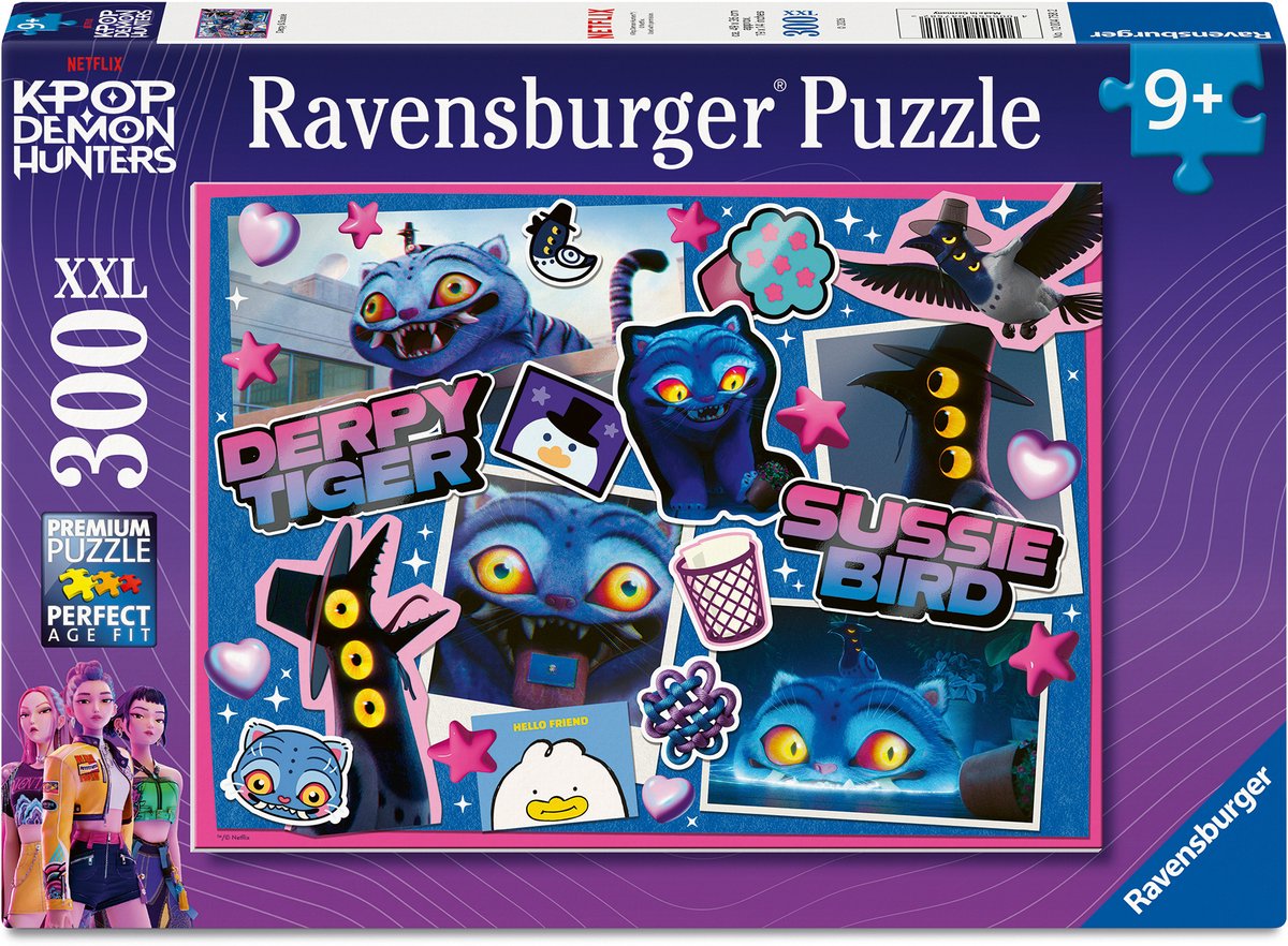 Puzzle K-pop Ravensburger Demon Hunters XXL 300 pièces – Puzzle enfant 49 x 36 cm – à partir de 9 ans