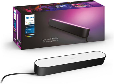 Barre lumineuse Philips hue play - lumière blanche et colorée - noir - 1 pièce - extension