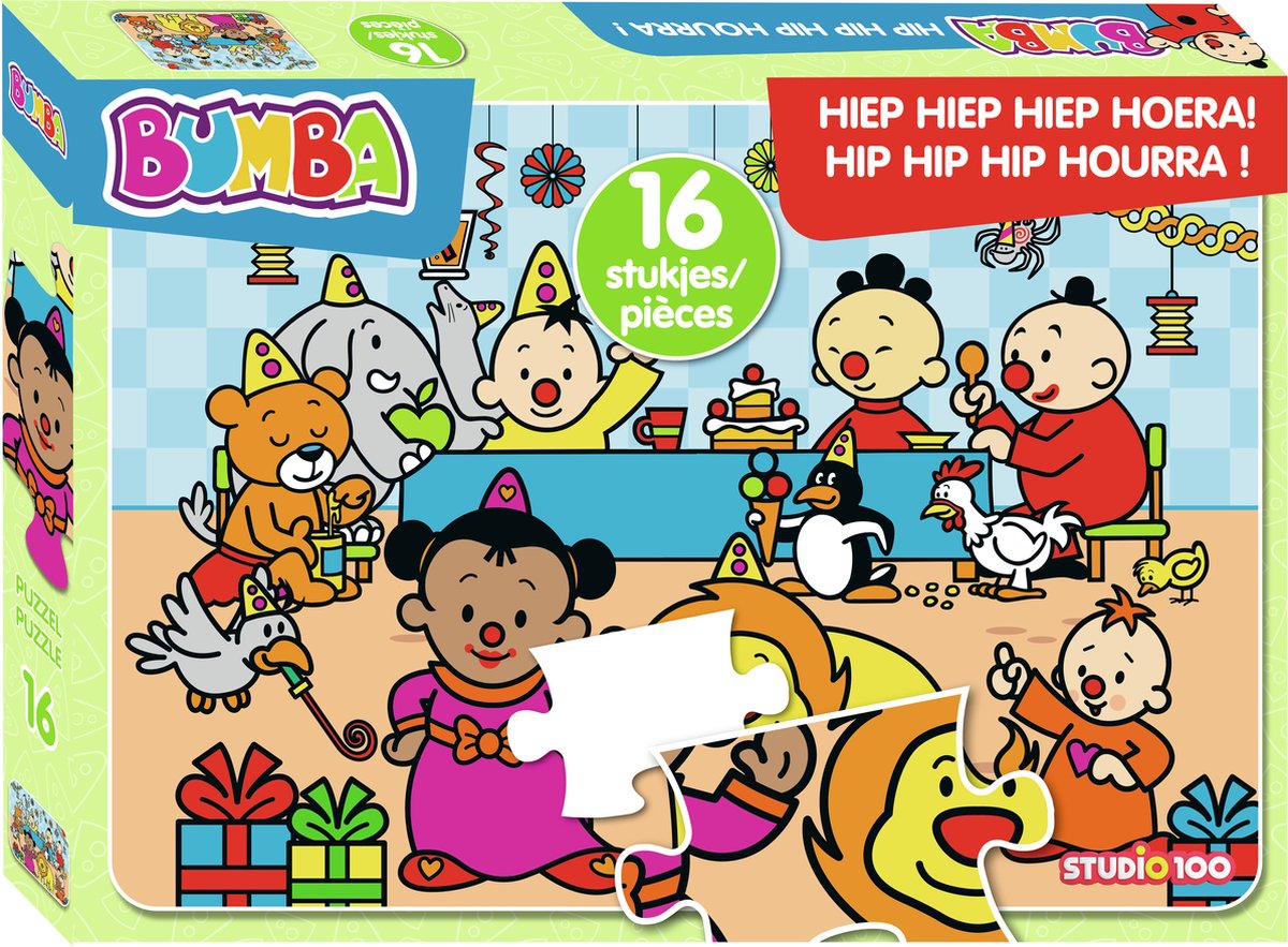 Studio 100 Puzzle de jambe Hiep Hiep Hiep Hooray, 16e.