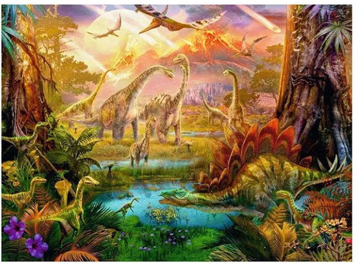 Ravensburger Jigsaw Puzzle Land of the Dinosaurs, 500st.