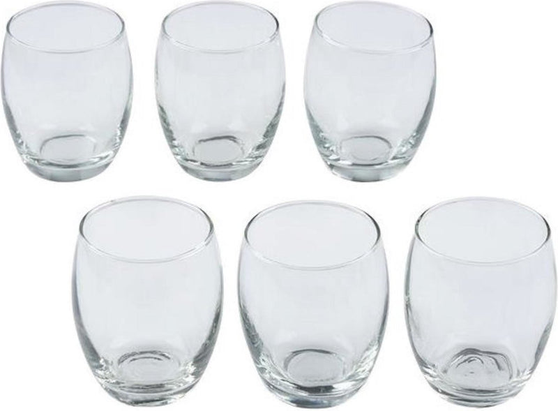 Alpina kitchen home alpina lot de 6 verres tumbler transparents - 350 ml - design élégant et polyvalent