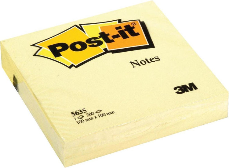 Post-it® post-it - bloc-notes 3m post-it 563 101x101mm jaune