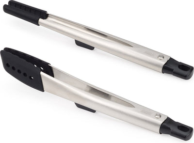Joseph Joseph - Pince à fusion Elevate, lot de 2 - Silicone - Argent