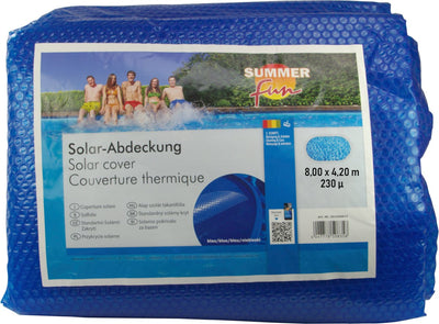 Summer Summer Summer Fun Summer Pishing Cover Solar Oval 800x420 cm PE Bleu