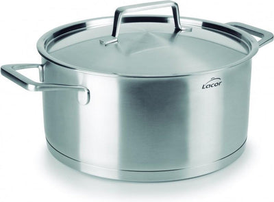 Casserole foodie Lacor avec couvercle - ø 20cm - 3l - acier inoxydable