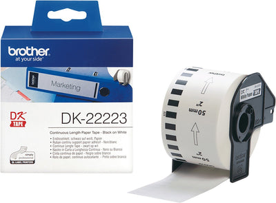 Étiquettes dk22223 brother 50mmx30,48mt blanc