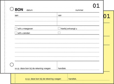 Carnet de reçus Sigel - express - a6 - bloc 2x50 feuilles - autocopiant - si-40266