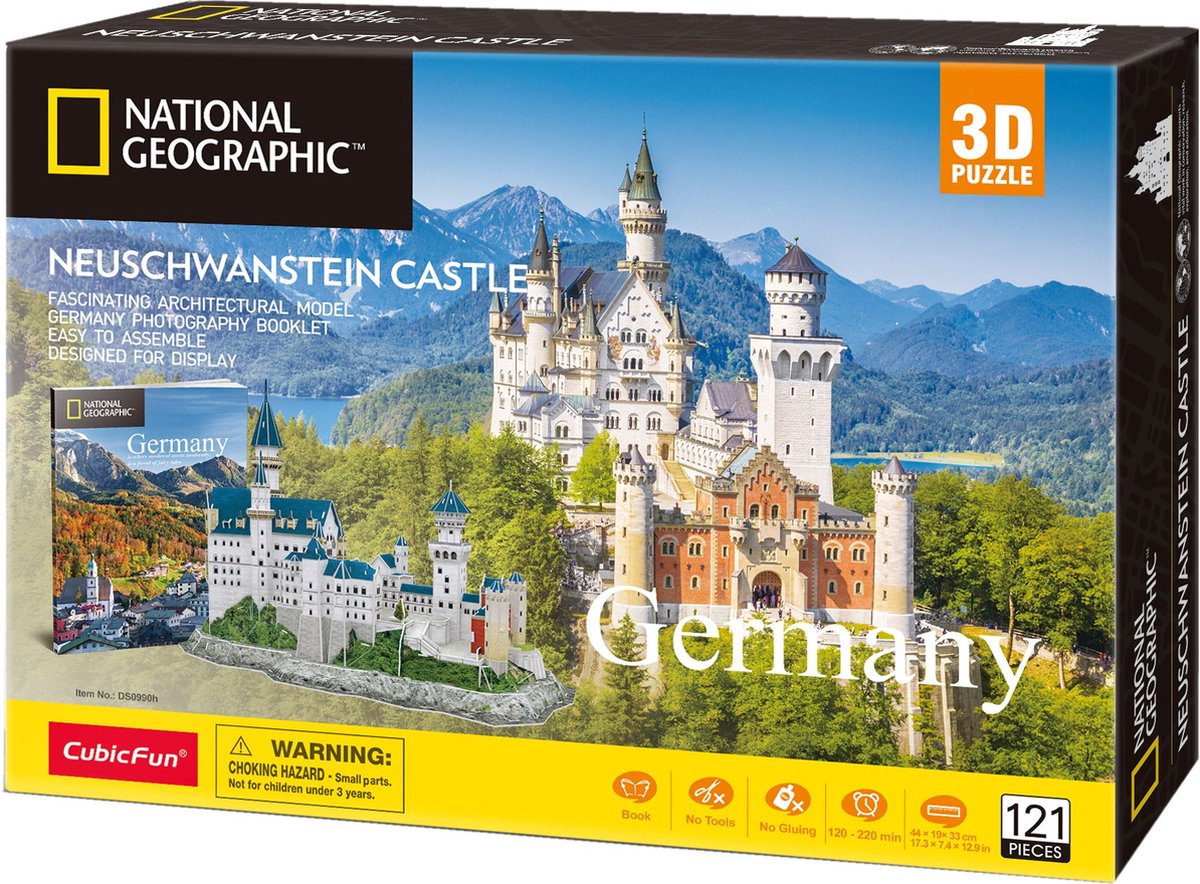 Cubic Fun 3d Puzzle National Geographic Neuschwanstein Castle