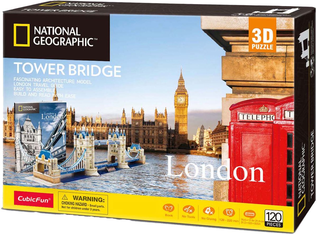 Puzzle de Fun Cubic 3D National Geographic Tower Bridge