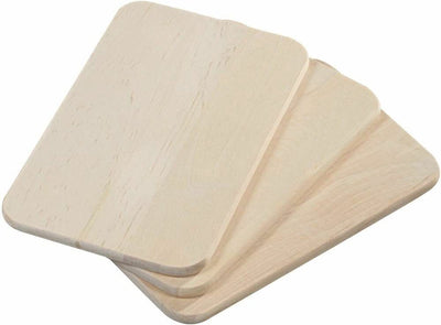 Set de planches à pain et petit-déjeuner Kesper - 3x pièces - bois de bouleau - 23 x 15 x 1 cm - couleur naturelle - très haute qualité