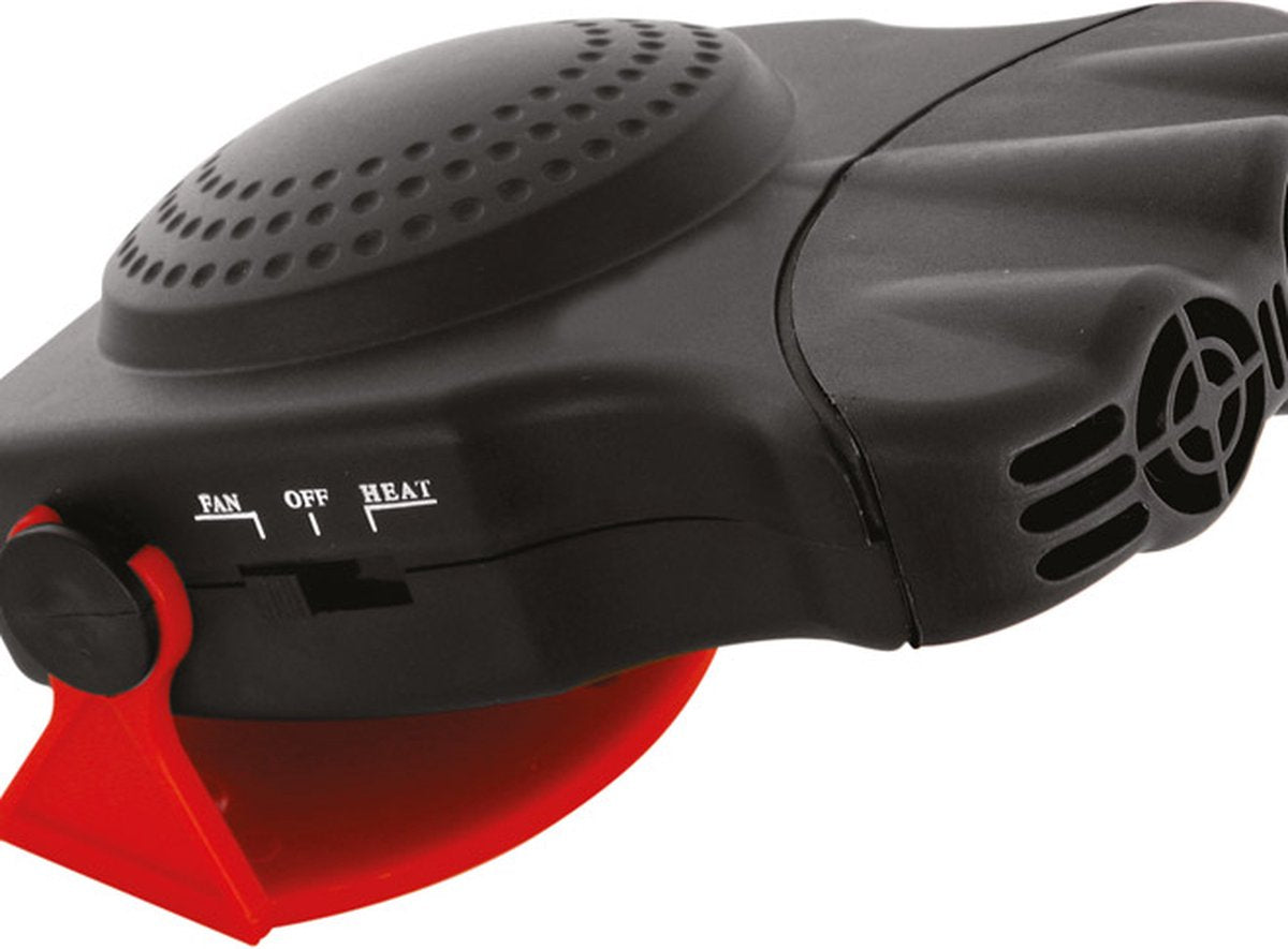 Carpoint Autoventilator 12 volts 19 cm rouge noir