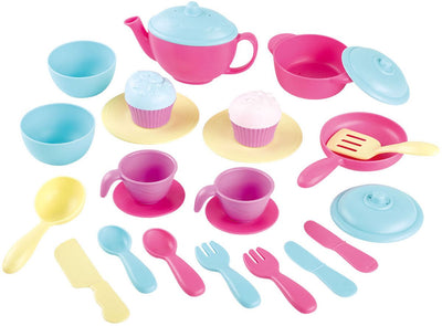 Jouez à des accessoires de thé et à des accessoires de cuisine, 24dlg.