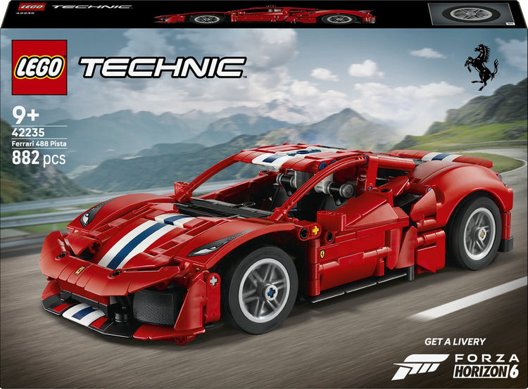 Lego technic ferrari 488 pista voiture jouets pour enfants et décoration 42235