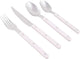 Bo-camp - pastel - set de couverts - honfleur - inox - 16 pièces - 4 personnes - lilas