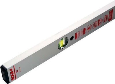 Sola alu block niveau à bulle av80 80cm 2 ampoules 0,50mm m argent