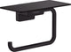Porte-rouleau de papier toilette Hansgrohe Addstoris avec étagère noir mat