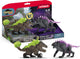 Schleich Eldrador Shadowlynx contre Rock Breaker