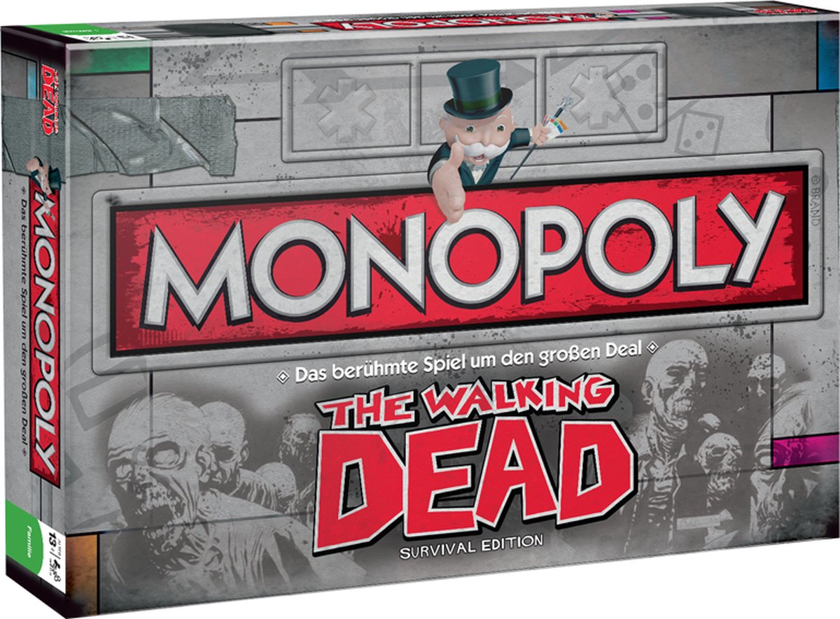 Monopole des mouvements gagnants - simulation économique du jeu de société Walking Dead