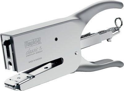 Pince-agrafeuse classique Rapid K1 - platine chromée - jusqu'à 50 feuilles - enclume réglable - argent