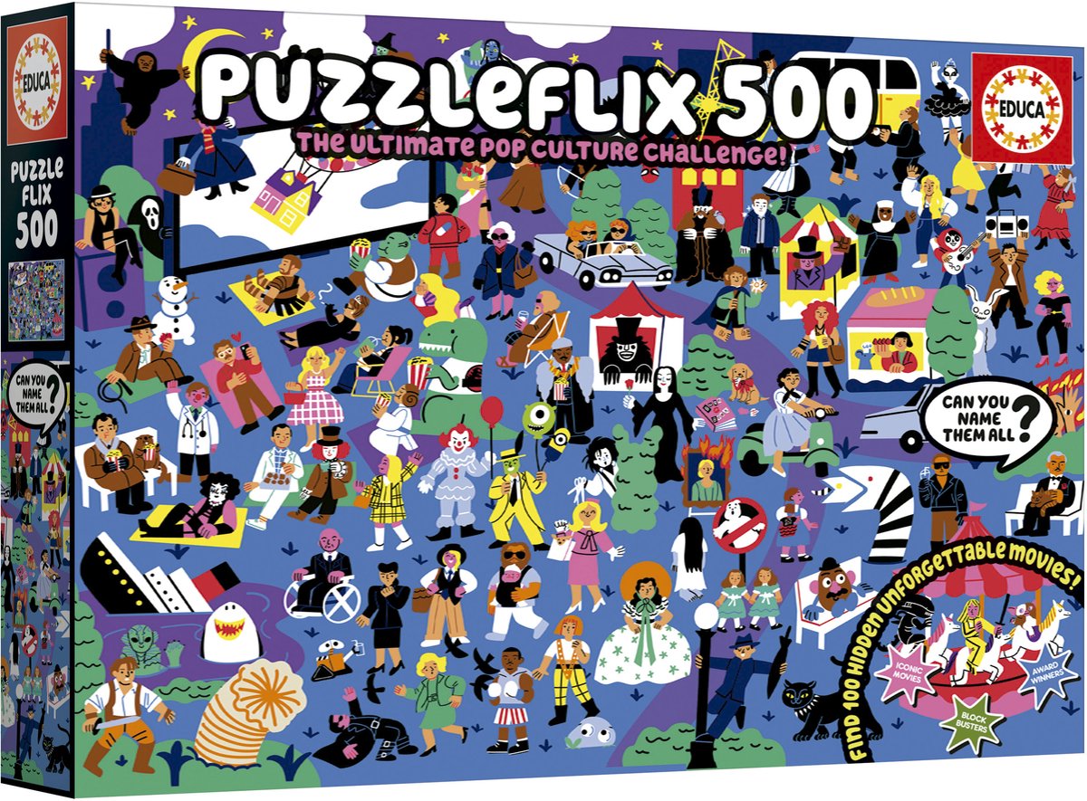 Educa - puzzle - 500 pièces - flix - puzzle