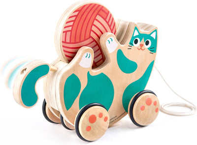 Hape animal de trait chat ronronnant - - à partir de 12 mois