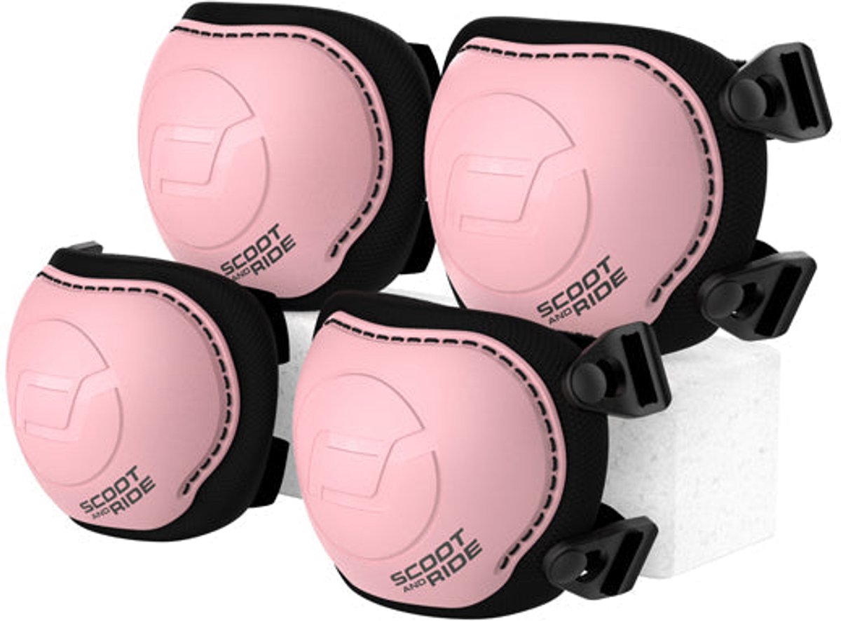 Scoot ride - set de protection s - rose