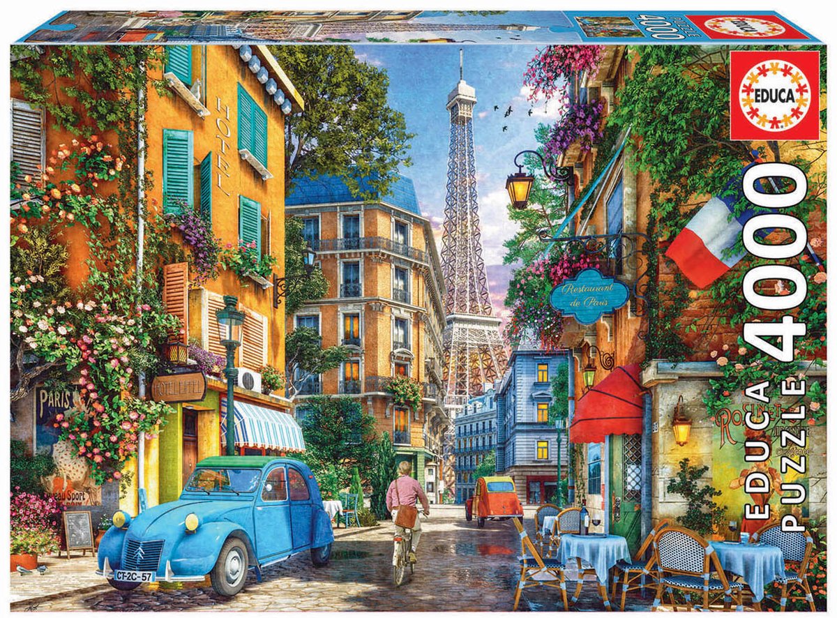 Educa - puzzle - rues de paris - 4000 pièces - puzzle pour adultes