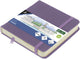 Carnet de croquis Kangaro - 12x12cm - violet chiné - avec élastique et ruban - k-861253