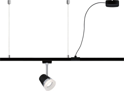 Paulmann urail end alimentation suspendue - accessoire d'éclairage sur rail - noir mat - accessoires - système de rail