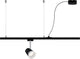 Paulmann urail end alimentation suspendue - accessoire d'éclairage sur rail - noir mat - accessoires - système de rail