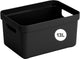 Sunware sigma home boîte de rangement 13l - 35x24,6x18,3 cm - noir