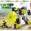 Jeu de construction transformer la voiture spatiale robot - 90 pièces