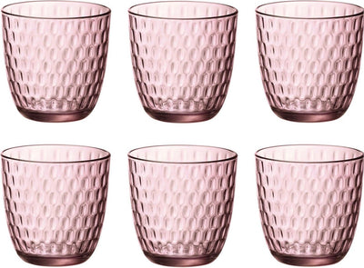 Verre à eau Bormioli Rocco Lock - 29 cl - rose - set-6