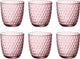 Verre à eau Bormioli Rocco Lock - 29 cl - rose - set-6