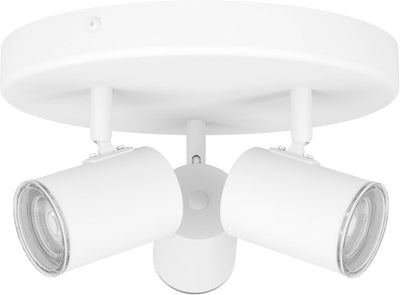 Eglo consuma 1 spot - salle de bain - gu10 - ø 25 cm - blanc