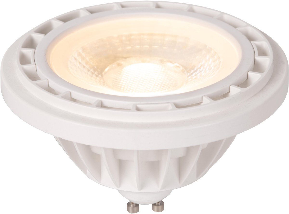 Lucide es111 - lampe led - ø 11 cm - led dim to warm - gu10 - 1x12w 2200k 3000k - blanc