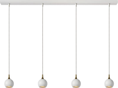 Lucide favori - lampe suspendue - 4xgu10 - blanc