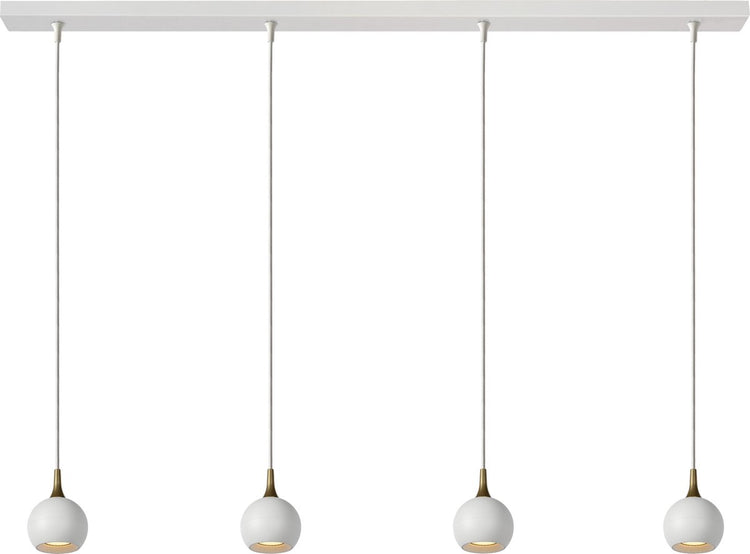 Lucide favori - lampe suspendue - 4xgu10 - blanc