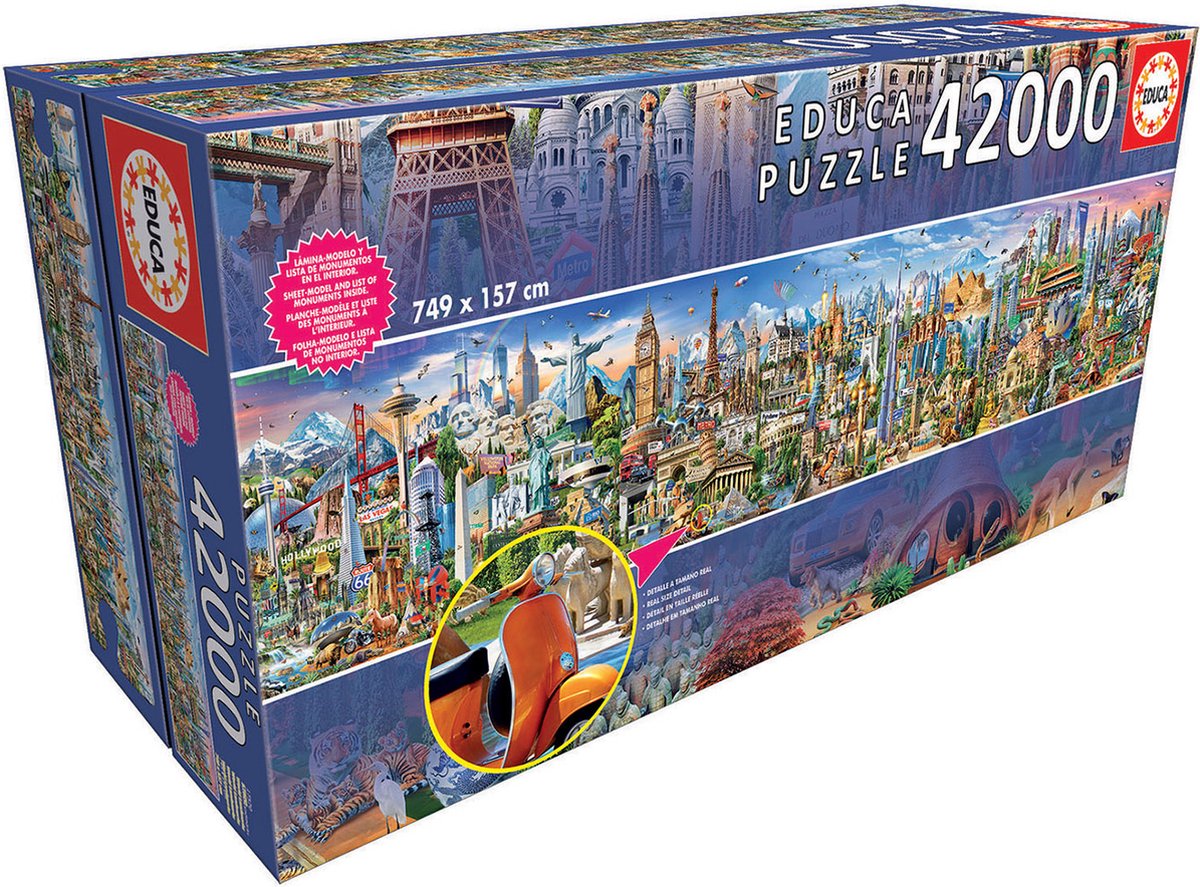 Educa - grand puzzle - 42 000 pièces - autour du monde