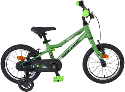 Vélo pour enfants Volare venom - garçons - 14 pouces - vert - deux freins à main