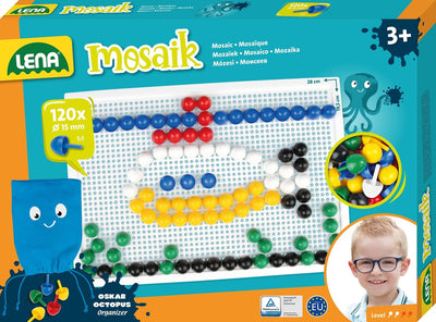 Ensemble mosaïque Lena couleur 120pcs 15mm