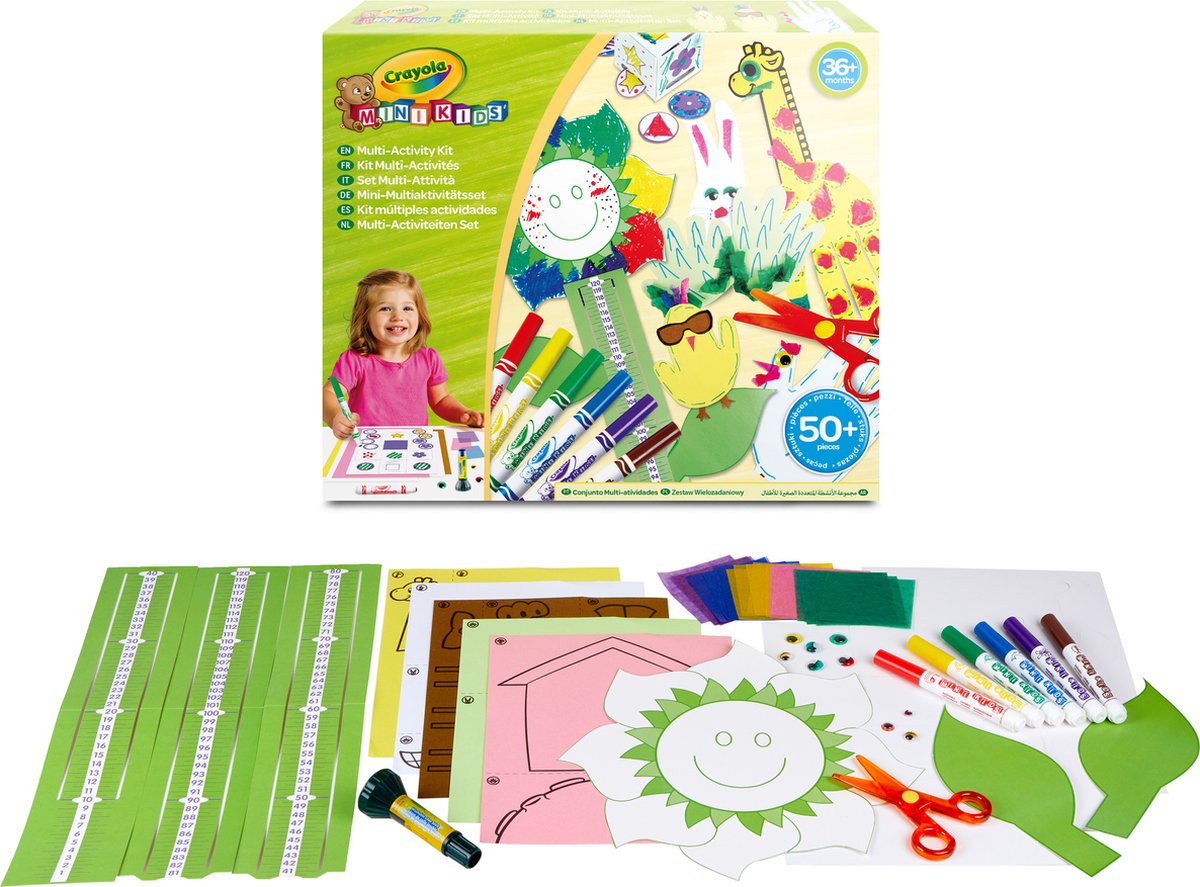 Crayola - mini enfants - paquet de loisirs - kit de bricolage pour enfants - 50 pièces