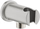 Coude de raccordement mural pour douche à effet de pluie Grohe - 1 2 - avec support - rosace ronde - supersteel