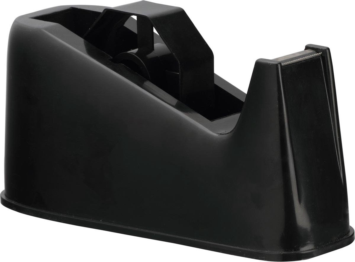 Dévidoir de ruban adhésif Q-connect, pour rouleaux 25 mm x 66 m, noir