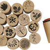 Creativ Company Deco Art Stamps Fleurs et feuilles, 15dlg.